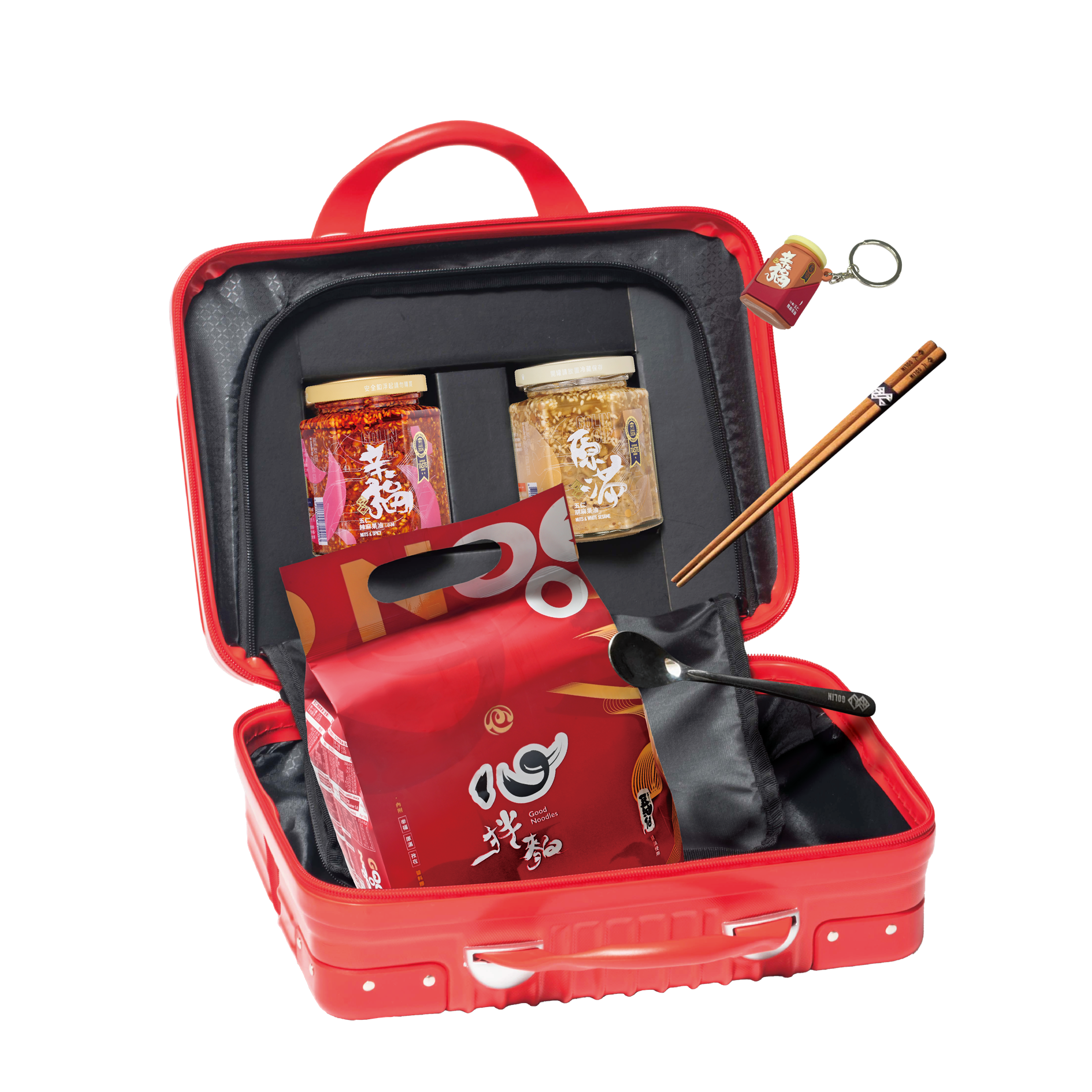 五仁堅果拌醬/心拌麵行李箱組, , large